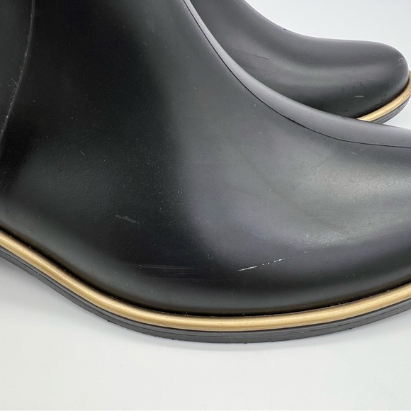 Kate Spade New York Chelsea Booties Black Leather Leopard Print Womens 6/7 - Picture 6 of 14